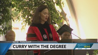 Stephen Curry Receives Degree From Davidson College