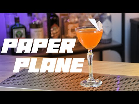 Paper Plane : le cocktail à parts égales (bourbon, Aperol, amaro, citron) en vidéo
