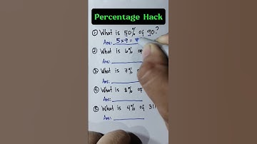 Percentage Hack…#maths #education #mathstricks #mathematics #learning #percentage #shorts