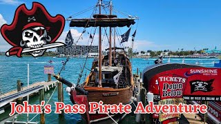Arrr! We Went on a Pirate Adventure! John's Pass St. Pete Beach, Florida. FAMILY TRAVEL VLOG 4.