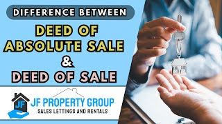 Deed of Absolute Sale vs Deed of Sale: What Every Property Buyer Needs to Know!