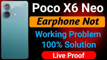 Poco X6 Neo Earphone Not Working | How to Solve Earphone Problem in Poco X6 Neo Mobile