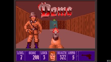Wolfenstein 3D Shareware 1.0 - Demo Loop / Attract Mode / Ciclo de Demostración
