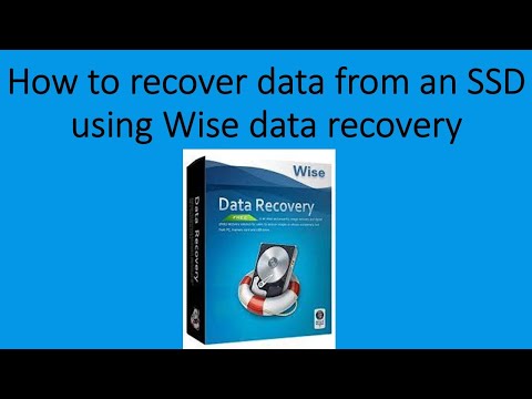 How to recover data from an SSD using Wise data recovery #windowsoperatingsystem