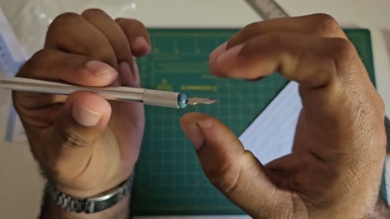 Base De Corte 45x30 Estilete Precisão 13pçs Regua Aço 30cm