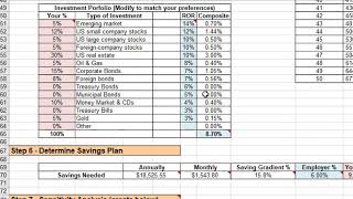 IME 4030 Retirement Spreadsheet 1 Revised