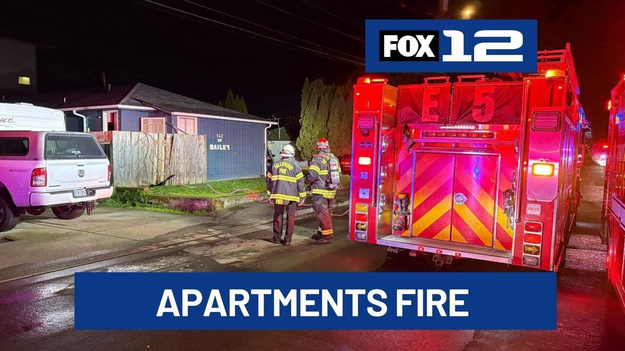 4 apartments damaged, 13 displaced in Hillsboro apartment fire - YouTube