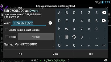 Example of replace pointers - GameGuardian