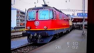 SWISS TRAINS 1990s & Rhein Falls