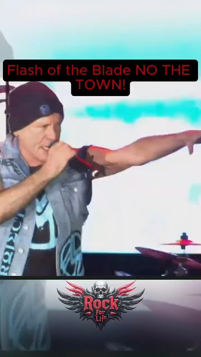 Bruce Dickinson canta Flash of the Blade ao vivo no The Town Brasil 2025 🎤🔥