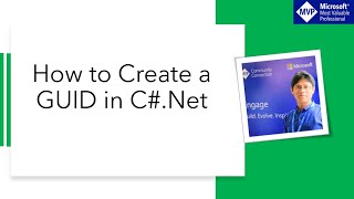 How to create a GUID in C#.Net