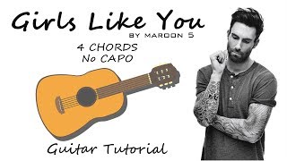 Maroon 5 - Girls Like You - Riff - Guitar Lesson Tutorial Chords - How To Play - Cover