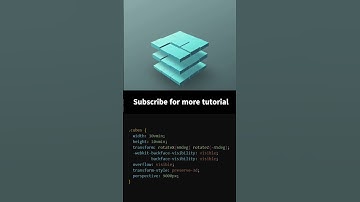 "CSS-Only 3D Cube Animation Tutorial" #coding #cube #htmlcss