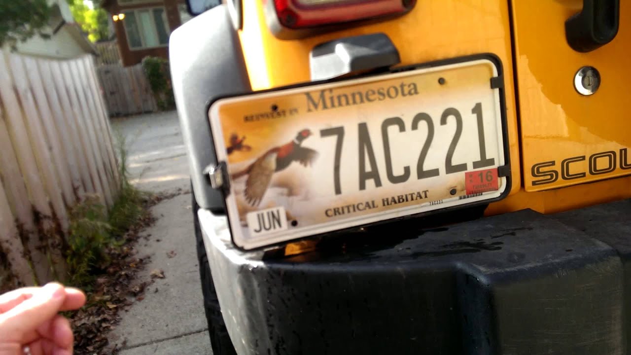 Jeep Wrangler JK Water Bumper Modification License Plate Version