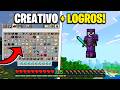 ✅ CREATIVO en SURVIVAL sin PERDER los LOGROS 😯 (SIN ADDONS) | MCPE 26.13