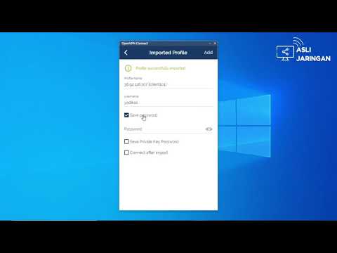 Koneksi Client Windows ke Server VPN (OpenVPN)