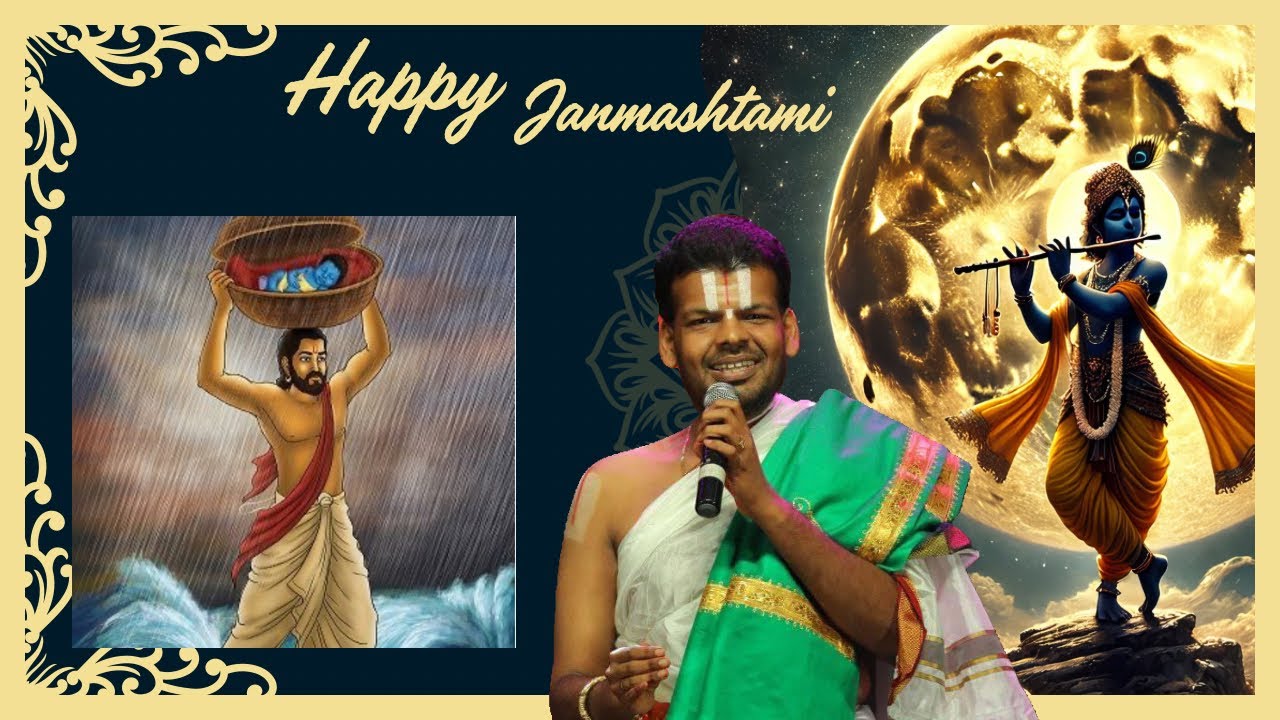 KRISHNA LEELA in VISHNU PURANAM | Day 1 | Sri Krishna Jananam | Adampakkam | Dr Venkatesh Upanyasam