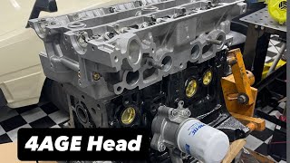 4AGE cylinder head rebuild for the broke Toyota Owner