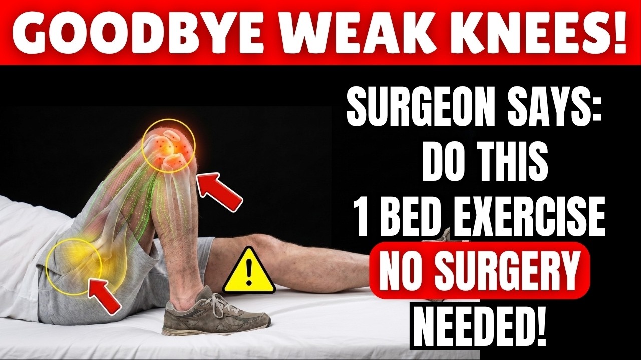 Over 70? THIS 1 Bed Exercise Strengthens Your Knees — Better Than Walking | Senior Health Tips