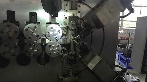 CNC8680 wire diameter 3.0-8.0mm, 6 axis CNC spring coiling machine for Russia agent