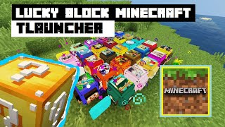 How To Download And Install Lucky Craft Lucky Block Mod In Tlauncher Minecraft Youtube