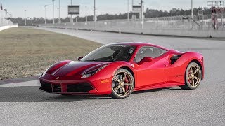 The all-new 600+hp ferrari 488 gtb is a twin-turbo masterpiece that
unbelievably fast. do you want to know what it's like drive one, flat
out on race...