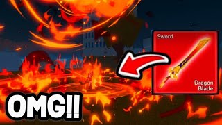 OMG.. NEW Dragon Blade Is OVERPOWERED!! (Blox Fruits)