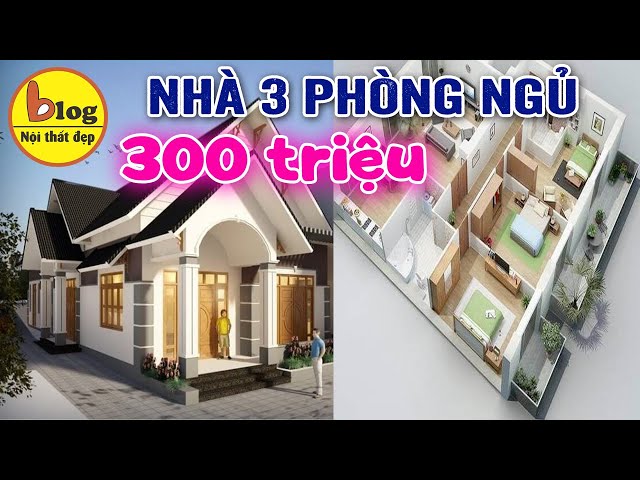 Mẫu nhà cấp 4 mái thái 120m2 3 phòng ngủ hiện đại tại Tuyên Quang