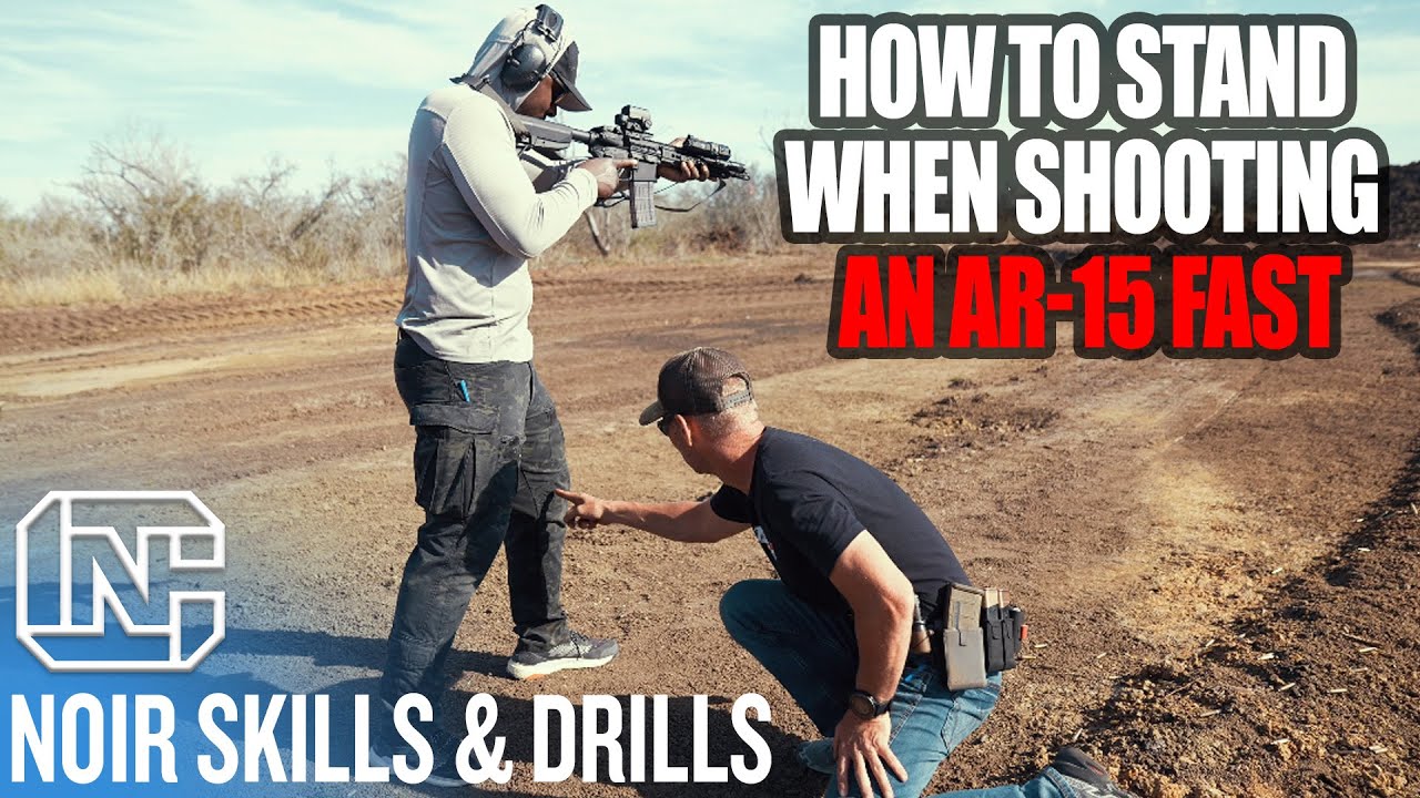 How To Stand When Shooting An AR15 Fast Noir Skills & Drills ARO News