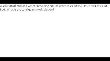 Mixtures & Alligation 023: Arithmetic | Solved by Kushal Bohra