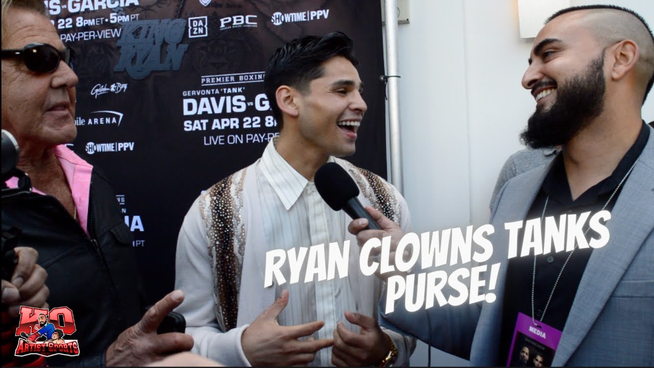 Ryan Garcia on PURSE of Gervonta Tank Davis ryangarcia davisgarcia