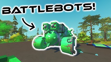 BATTLEBOT FIGHTING CHALLENGE! Scrap Mechanic Multiplayer