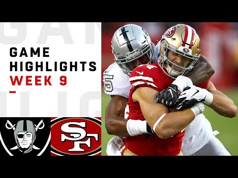 Raiders vs. 49ers Week 9 Highlights | NFL 2018