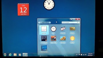 Windows 7 - Add and remove gadgets