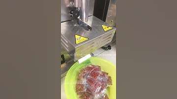Peanut automatic vertical bag form fill seal packing machine testing video