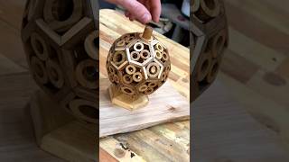 Truncated icosahedron #woodworking #maker #diy #fyp #crafts #carpentry #tools #wood #handmade