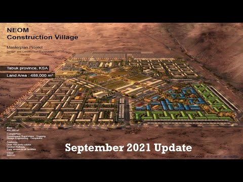 Neom Construction Village September 2021 | Neom Village | Neom Project