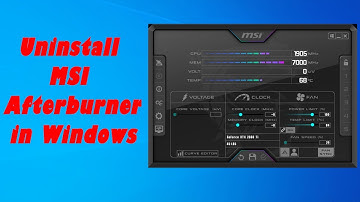 How to Uninstall MSI Afterburner on Windows 10 (Quick Method)