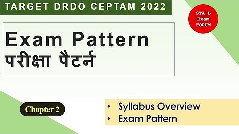 DRDO CEPTAM 10 Syllabus 2022 | DRDO CEPTAM 10 Exam Pattern