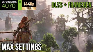 Horizon Forbidden West | RTX 4070 1440p DLAA, DLSS 3.5 and FRAMEGEN | PC Performance Test