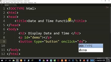 Lecture 4 JavaScript using Sublime Editor and Chrome.