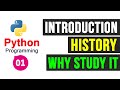 Introduction to python programming language and its history,why study ...