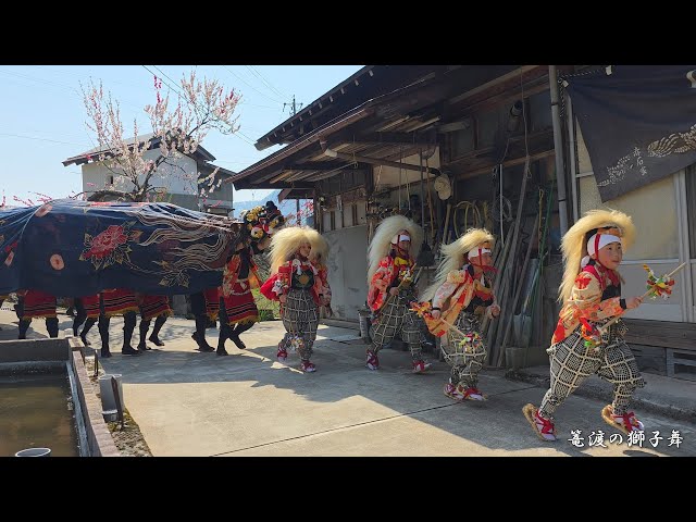 五箇山 篭渡の獅子舞 2025年 午後 / 南砺市篭渡 - YouTube