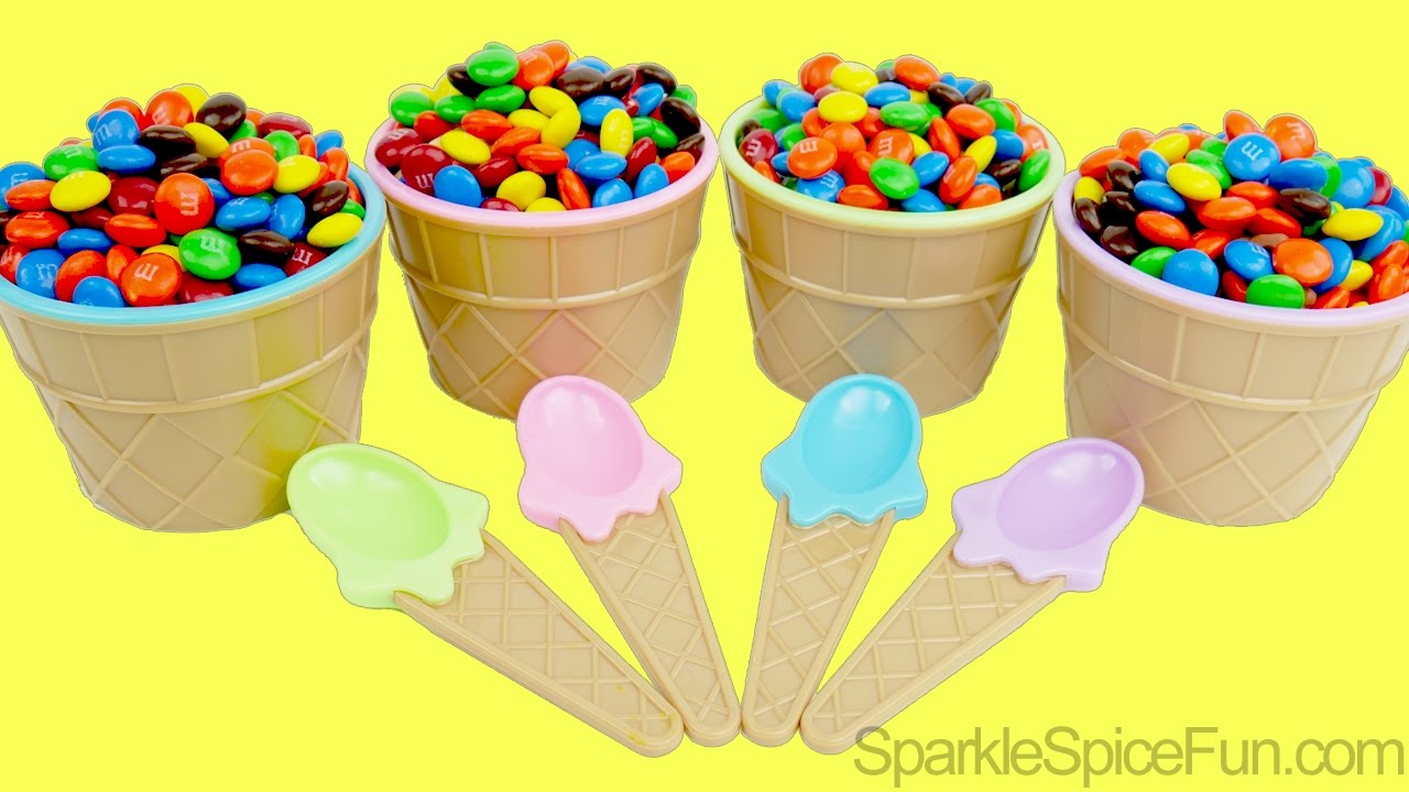 family friendly resorts M&M candy surprises in ice cream cups