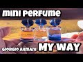 Giorgio Armani My Way miniature fragrance | mini perfume | eau de parfum, edp intense, parfum