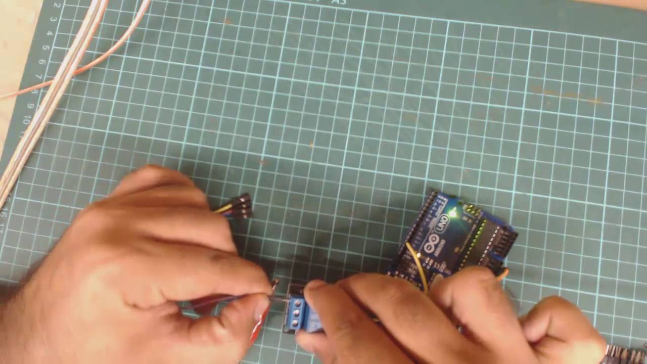 relay interfacing with arduino - YouTube