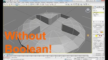 Modelling a screw head without Boolean - 3ds max speed tutorial