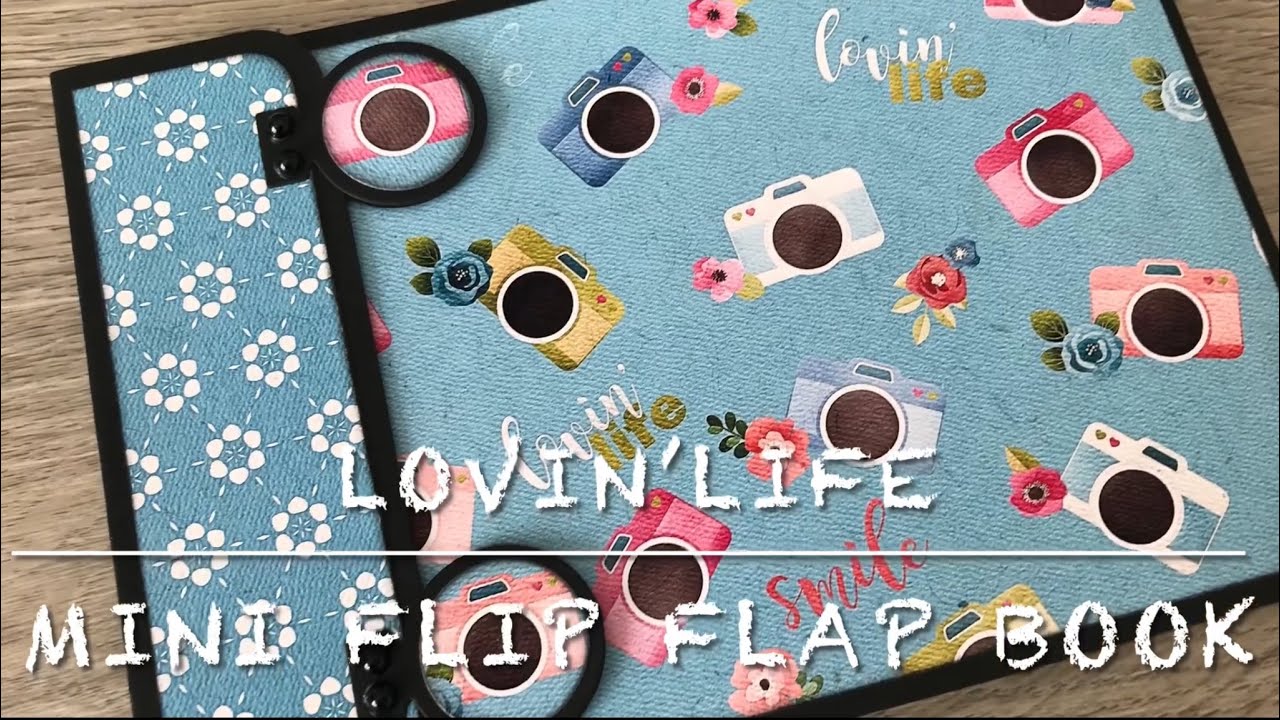 Учебное пособие по созданию мини-альбома с откидным клапаном, включая руководство по использовани...
