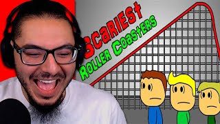 Brewstew - Scariest Roller Coasters | REACTION