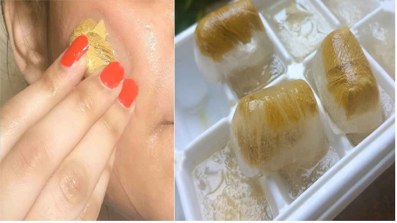 Fuller's Earth/Multani mitti icecubes for open pores,pimples, acne and